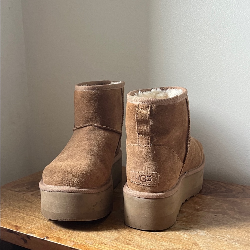 UGG Women's Tan Suede Winter Boots